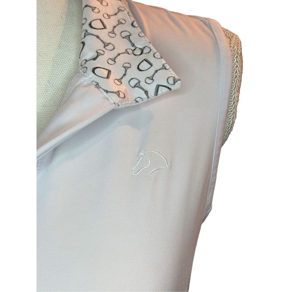 Hkm Xssleeveless Polo With Equestrian Flair View 4